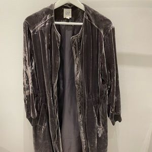 Gap velvet coat size small